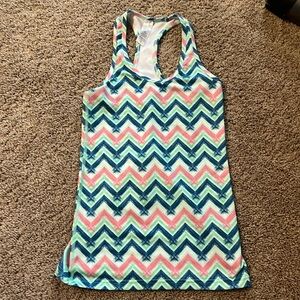Ivivva girls size 10 geometric patterns tank top